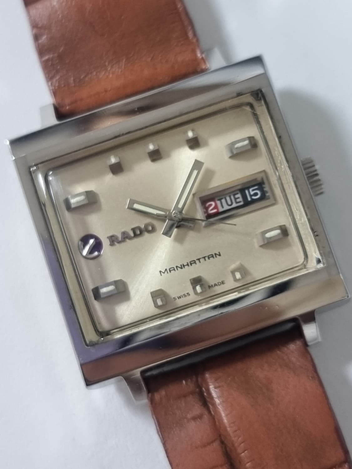 RADO 빈티지 시계 정품 라도 멘하탄 자동시계 35미리 오버홀/폴리싱 상품이미지3
