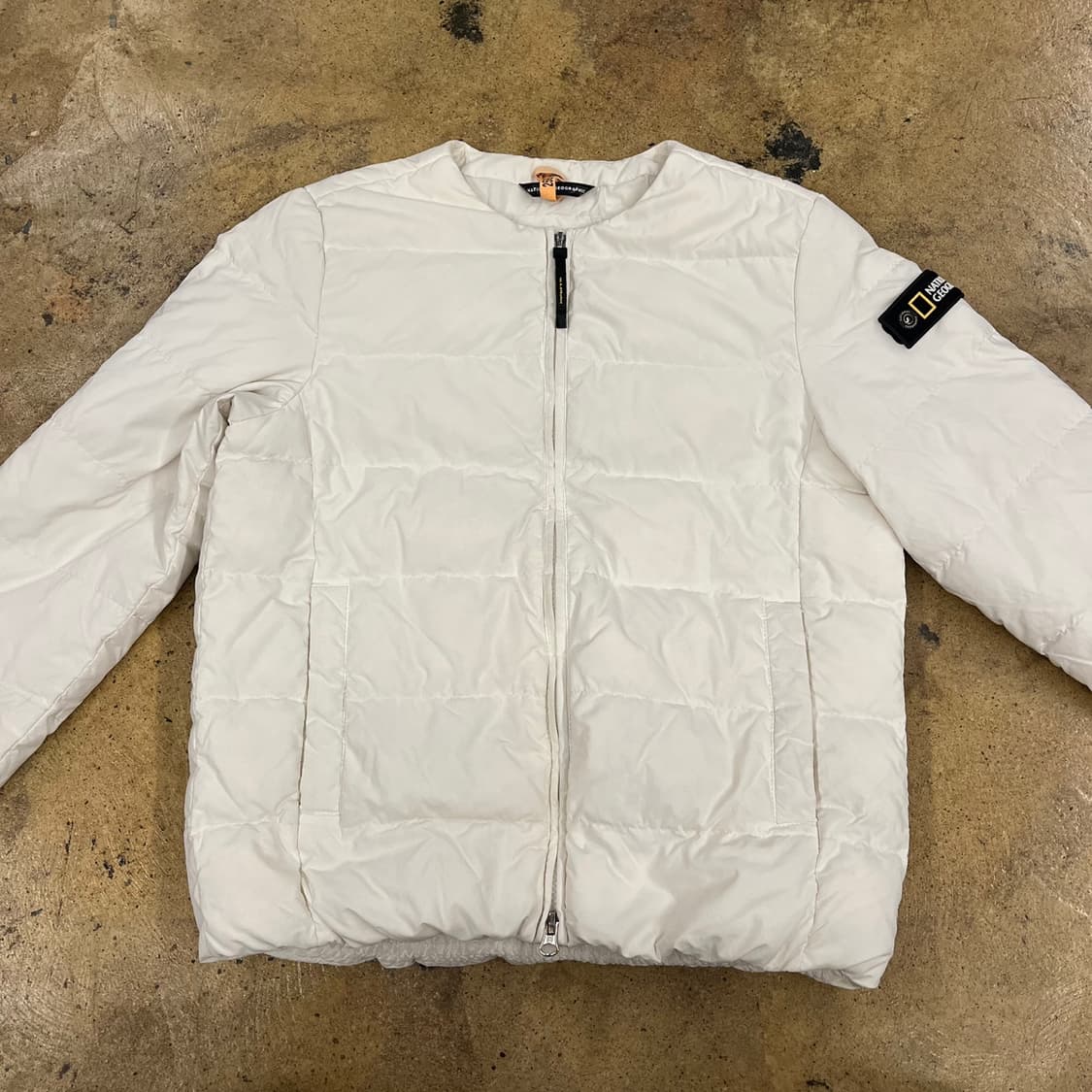 [정품/XS] 내셔널지오그래픽 숏패딩 아이보리 b17 상품이미지3