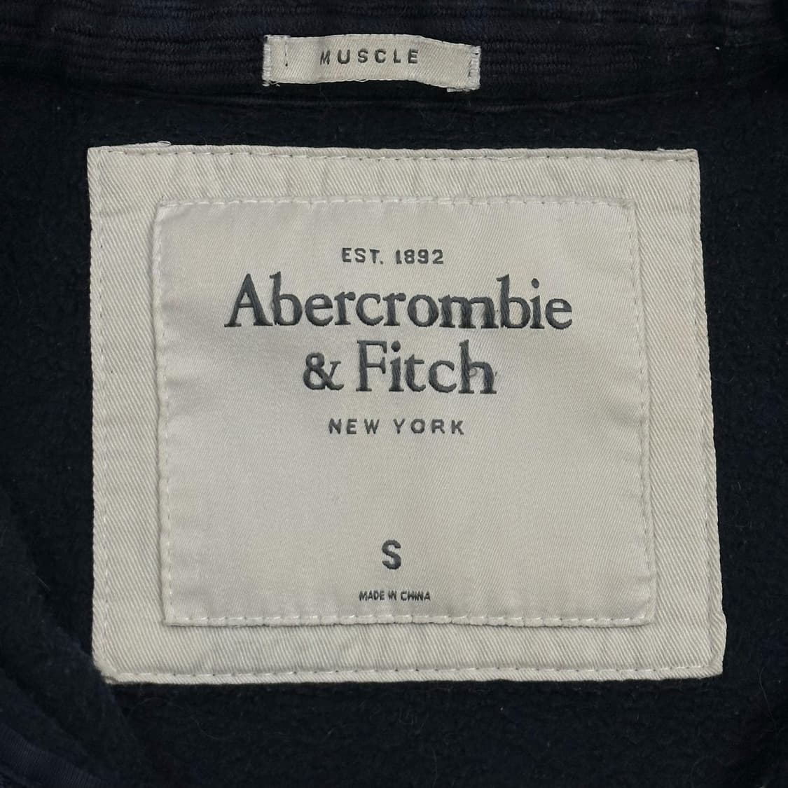 아베크롬비 피치 뉴욕 다크 네이비 후드집업 (S) 상품이미지6