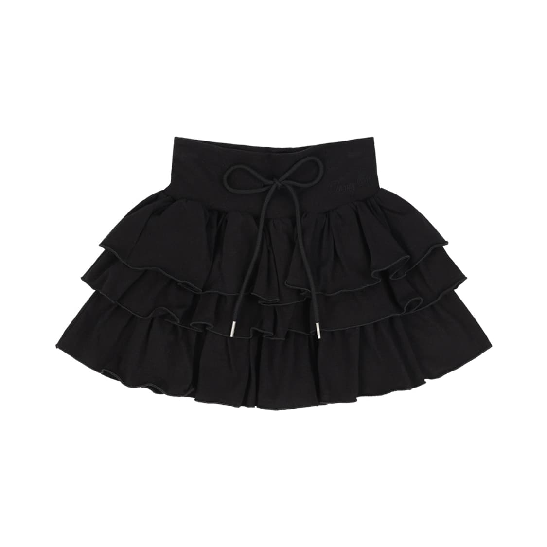  팬시클럽 퍼프 스웻 캉캉 미니 스커트 블랙  상품이미지1