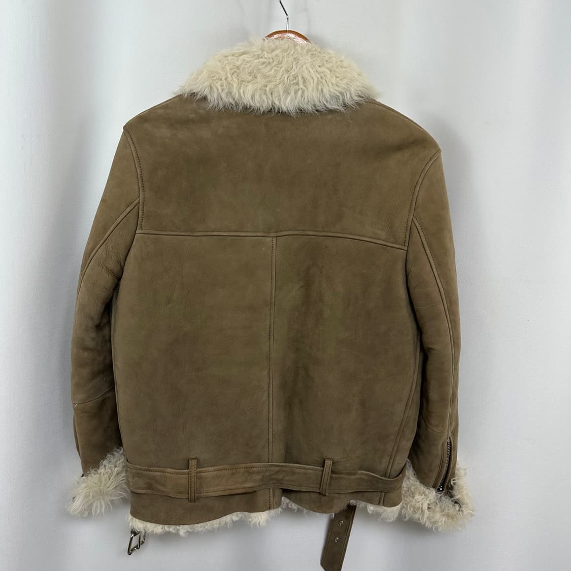   IRO 이로 여자 양털100% 무스탕 자켓 브라운 34  상품이미지6