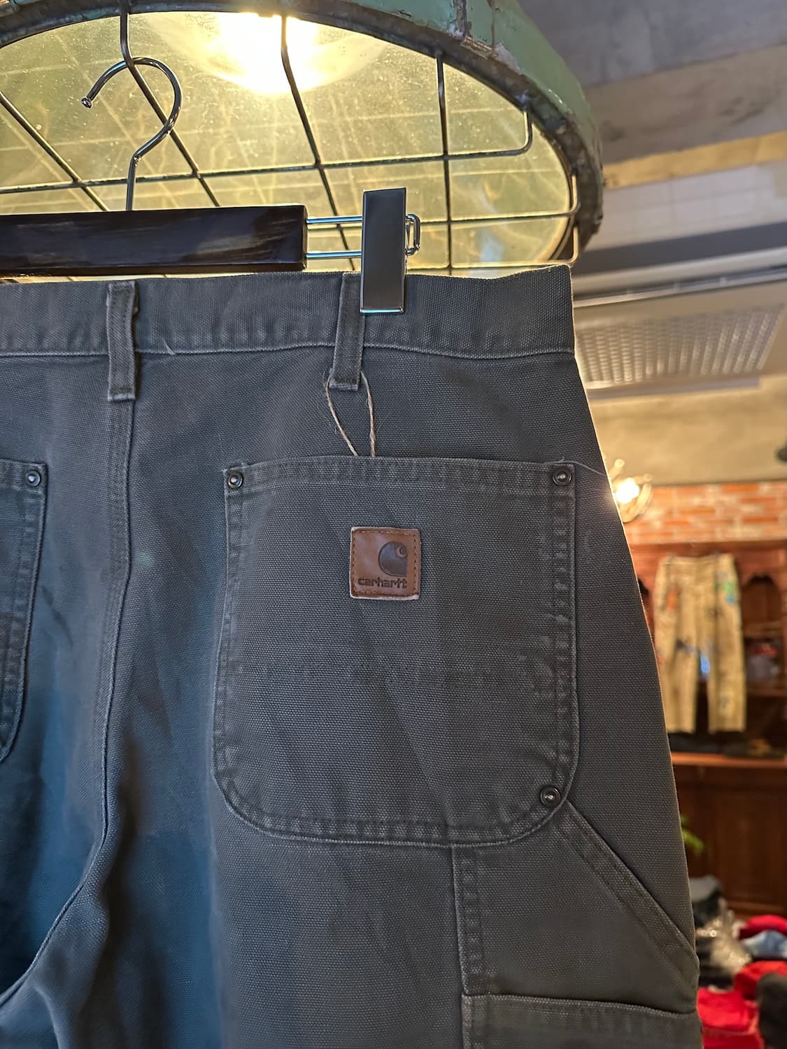 칼하트 MOS 모스그린 더블니 워크 팬츠 상품이미지7