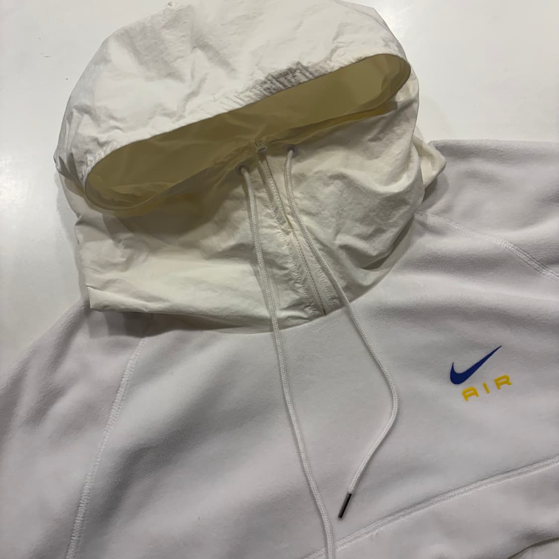 [2XL] 나이키 AIR 후드 하프집업 플리스 화이트 D235 상품이미지3