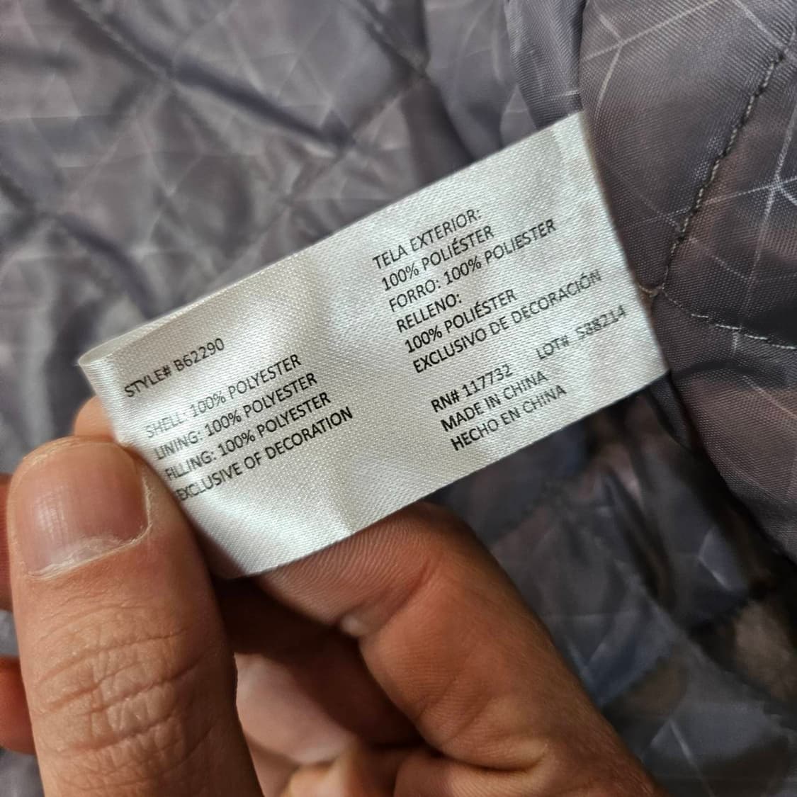 ZEROXPOSUR in USA 플리스 레이어드 누빔 패딩 바람막이  상품이미지10