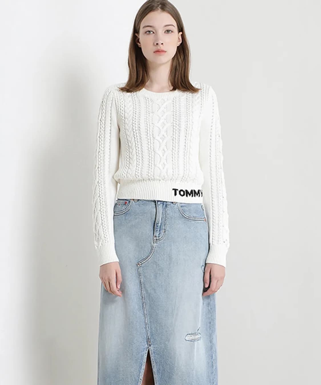 타미힐피거 타미진스 풀오버 케이블 니트 XS 상품이미지4