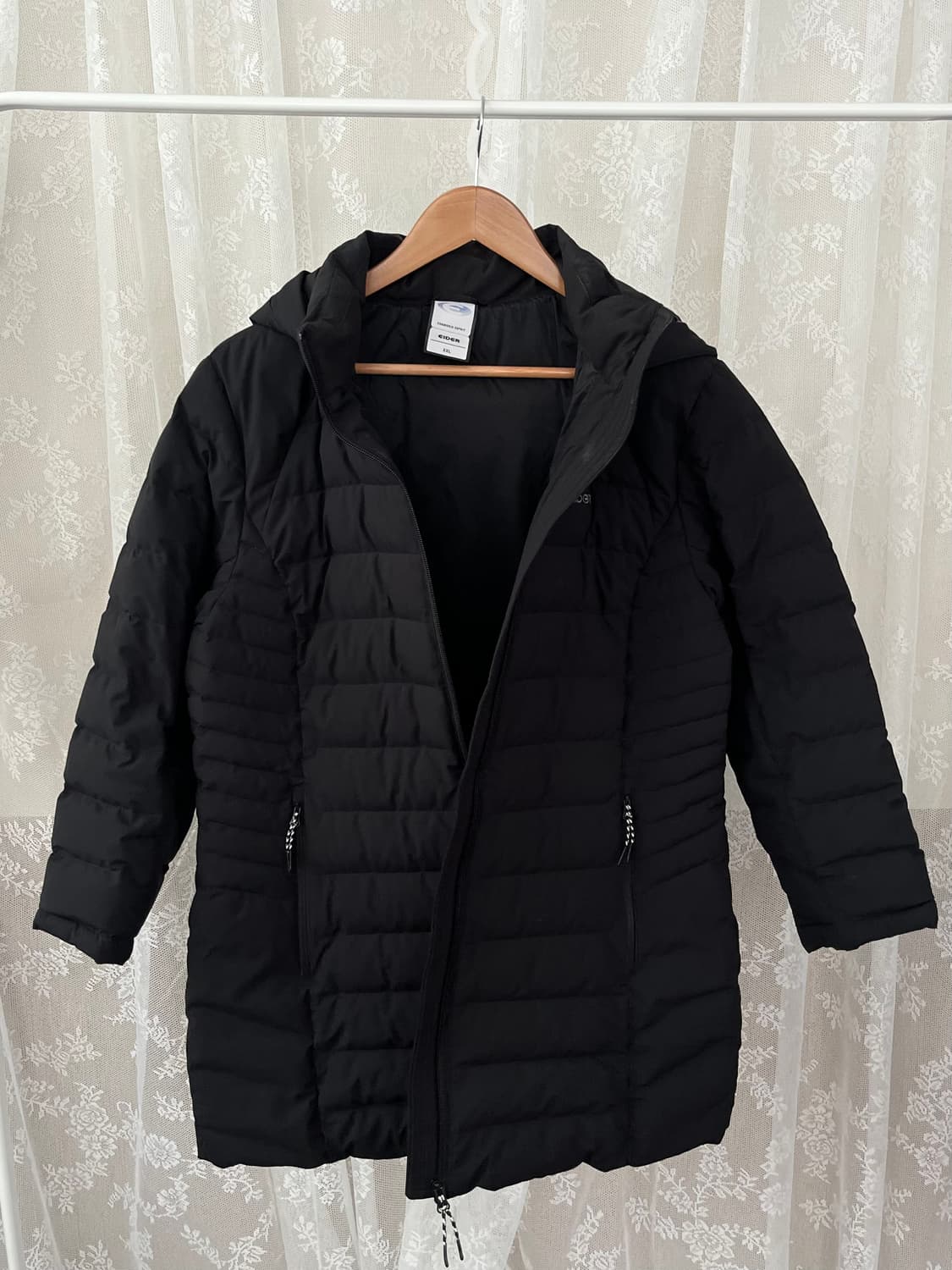 XXL) 아이더 23fw 에이미 경량 패딩 구스다운 블랙 상품이미지3