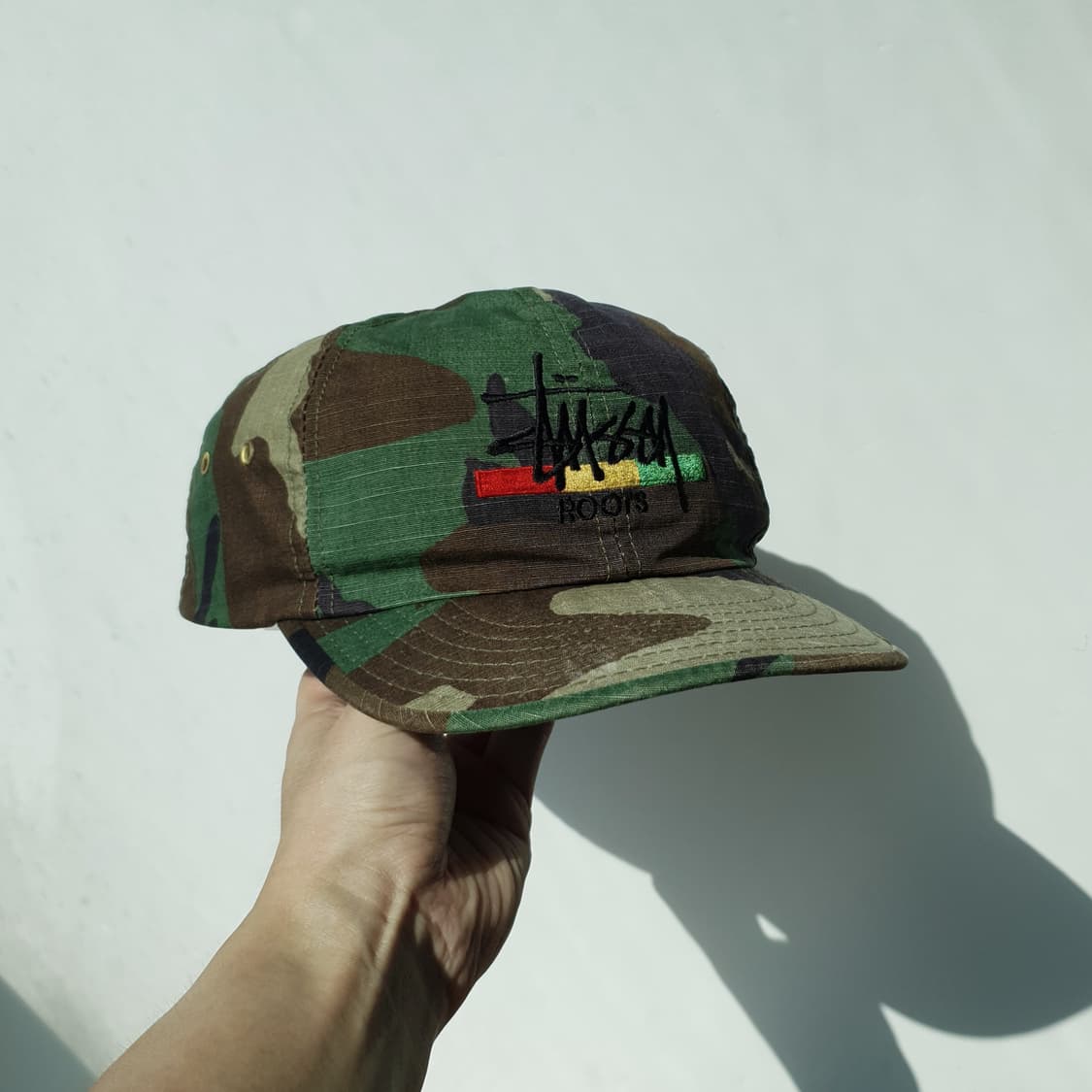 90s STUSSY rasta 6pannel cap 상품이미지5