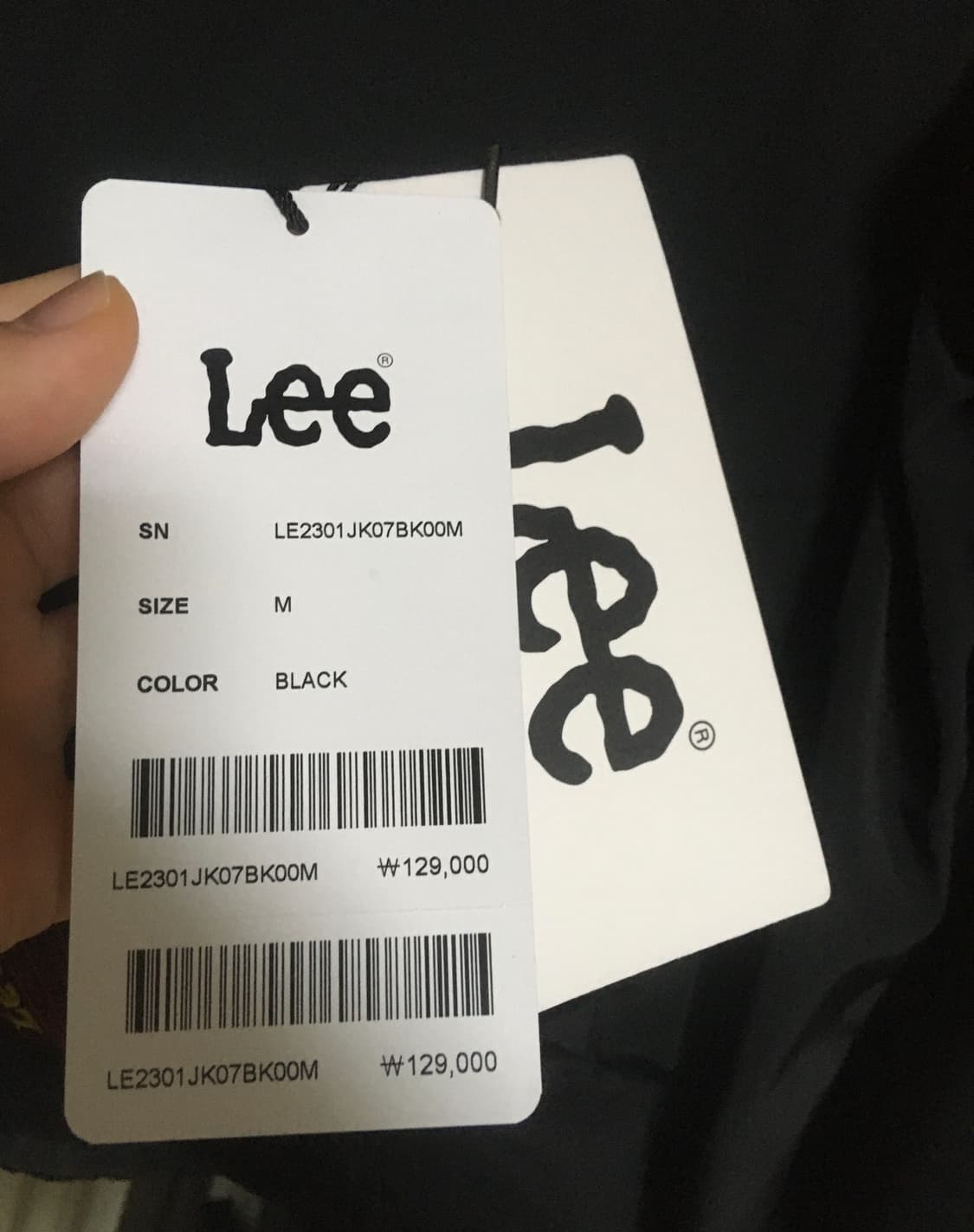 (M)Lee 나일론 코치 자켓 블랙 판매합니다 상품이미지4