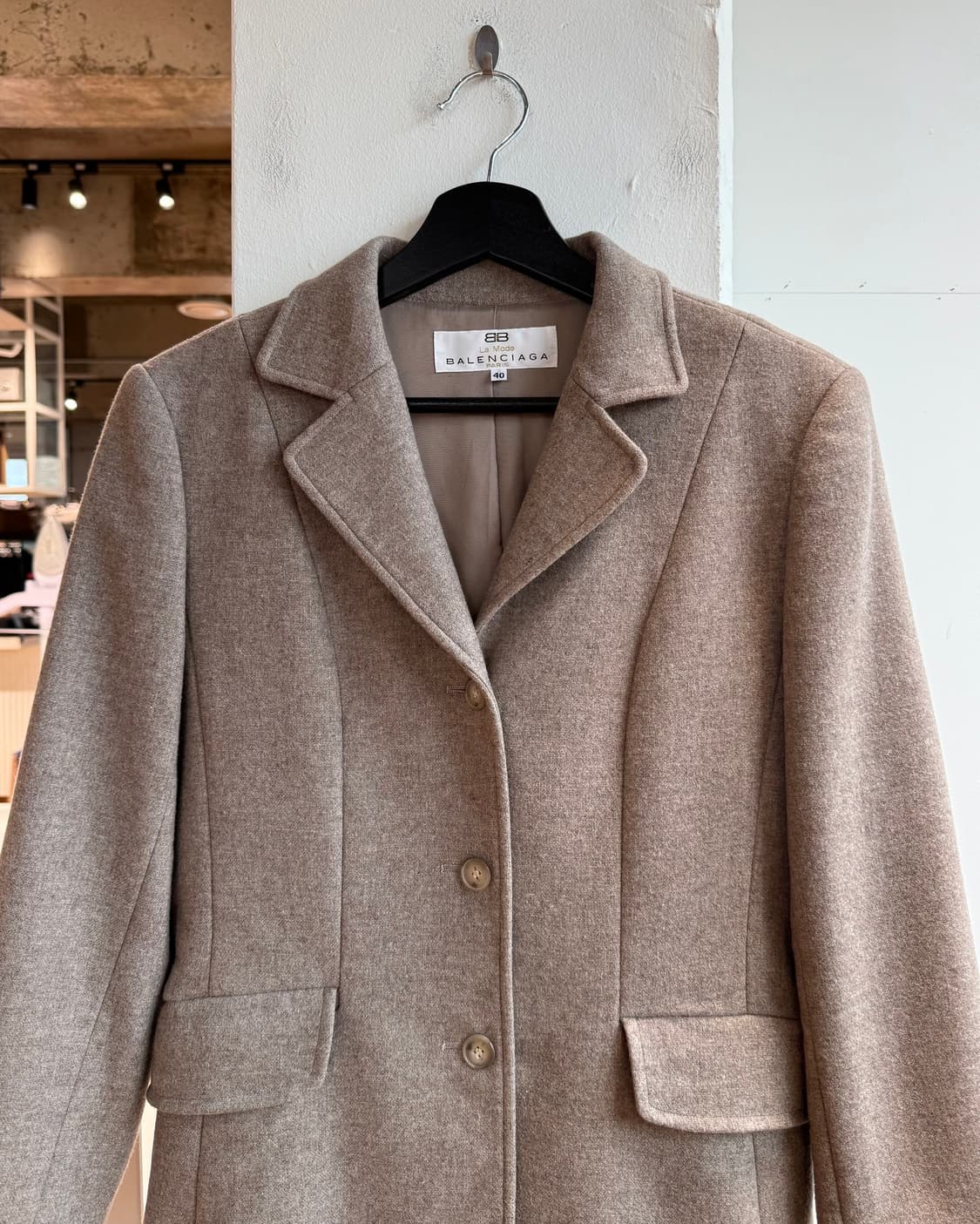 발렌시아가 브라운 울 블레이저 셋업 상품이미지3