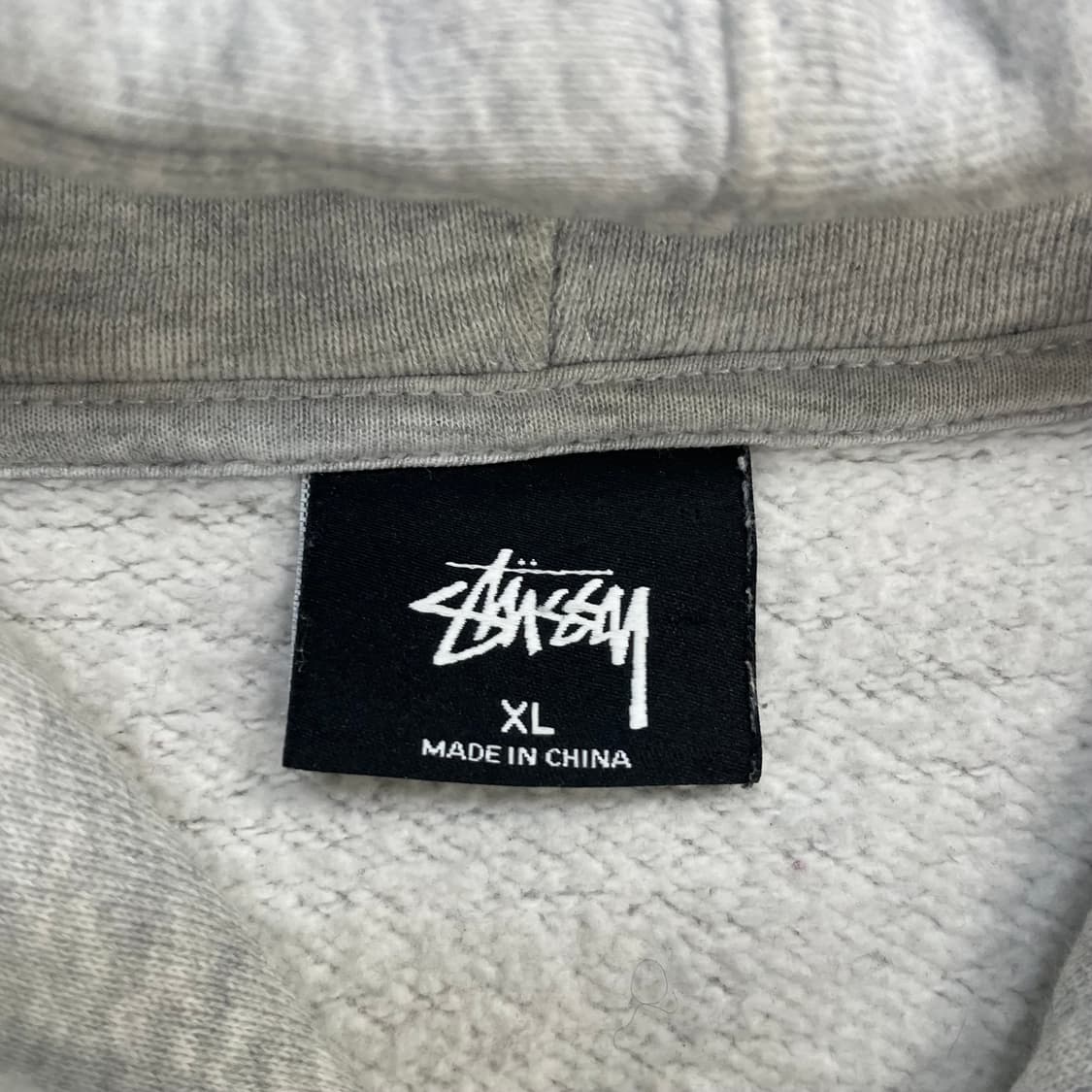 스투시 Stussy 베이직 로고 후드집업 그레이 상품이미지5