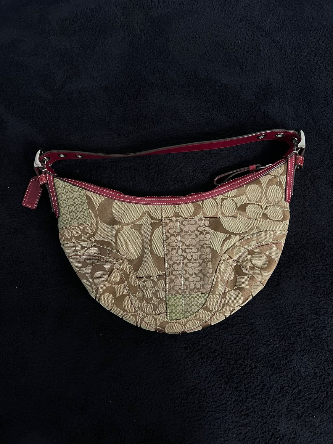 코치 시그니처 숄더백 패치워크 Y2k 상품이미지5