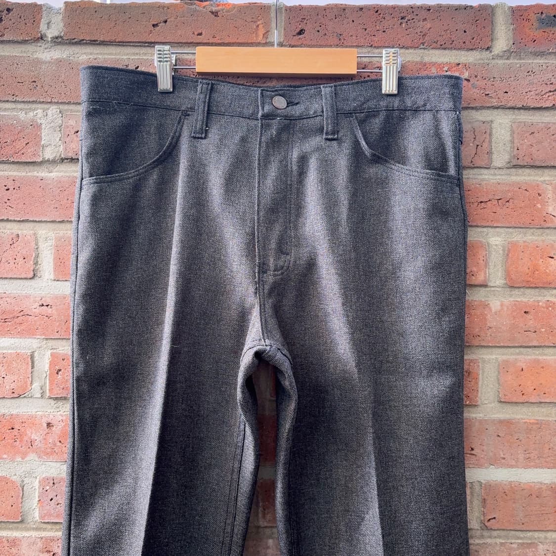 90~00s USA 랭글러 Wrangler 다크 그레이 부츠컷 트라우저 상품이미지3