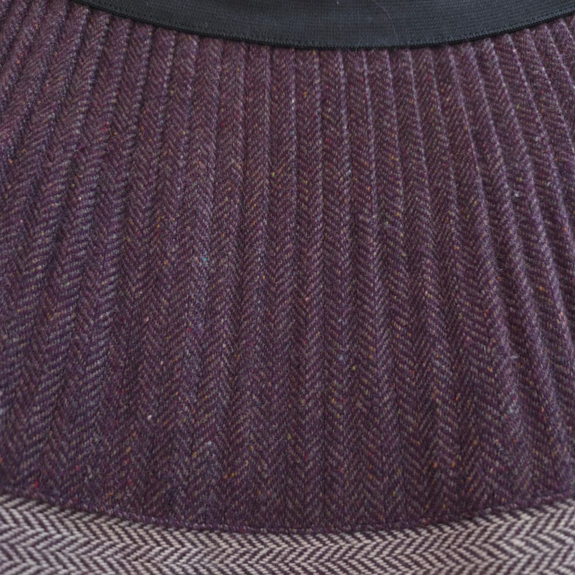 울혼방 3단 배색 플레어 스커트 상품이미지5