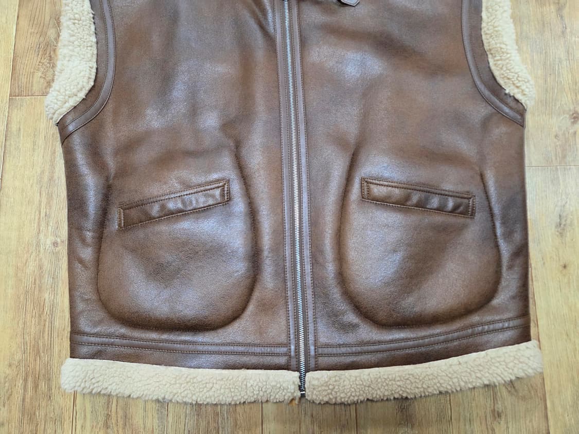 매크리(MACHREE) 리버시블 베스트무스탕 프리사이즈 새상품 상품이미지8