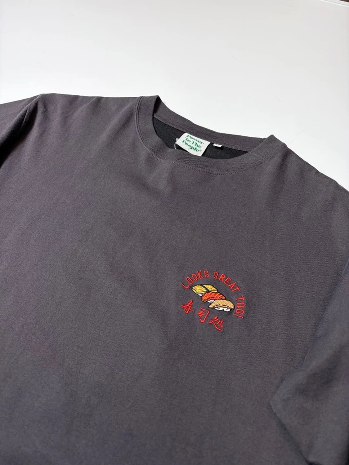 JS 와가라 자수 스시 반팔 티셔츠 PN9194 상품이미지5