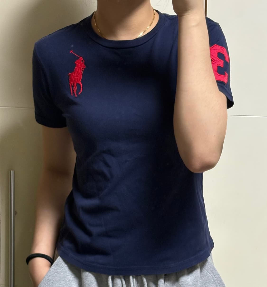 폴로 랄프로렌 빅포니 네이비 반팔티 상품이미지1