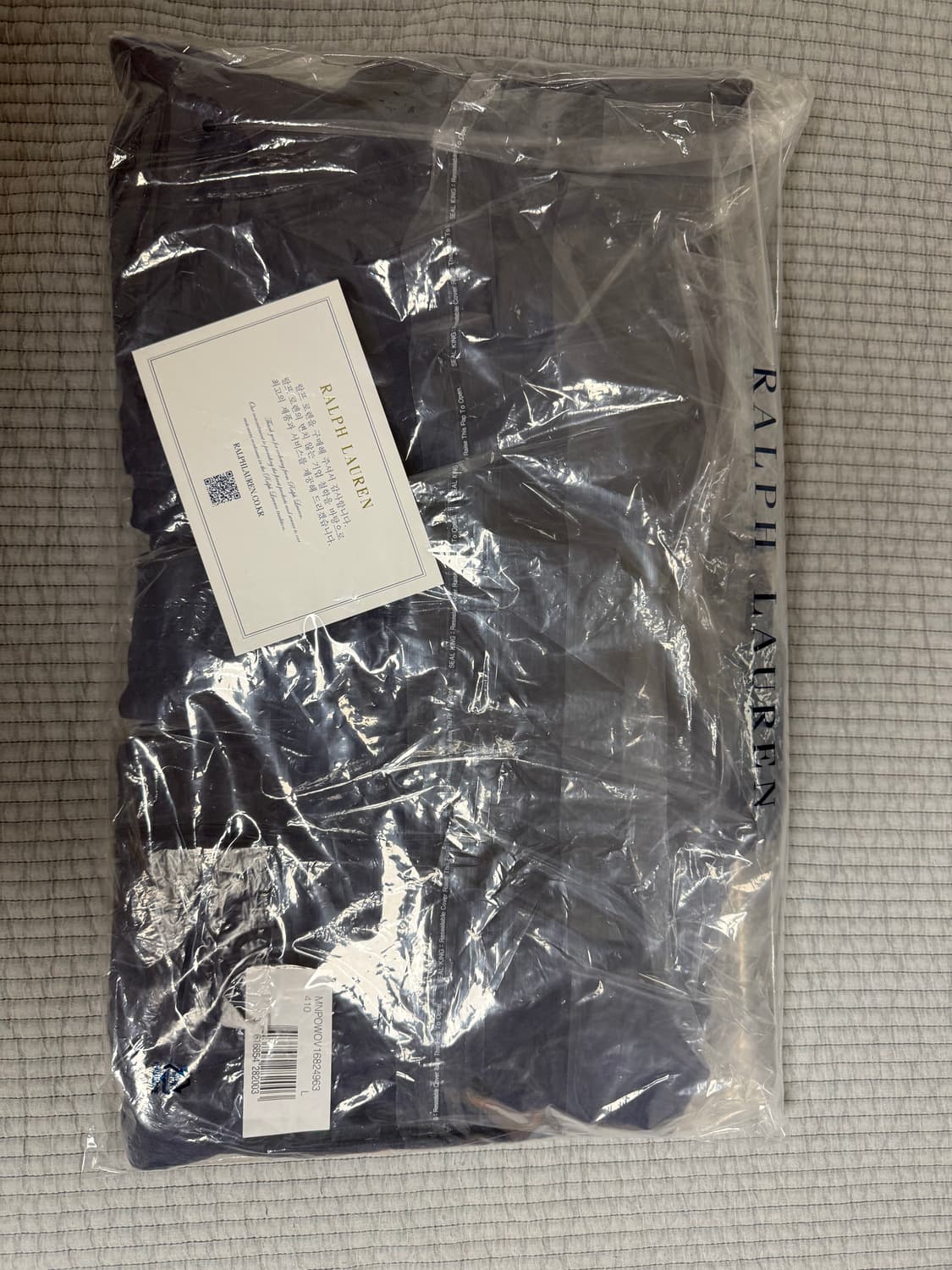 폴로/네이비 퍼티그 자켓(리넨 유틸리티 오버셔츠)/L/새제품 상품이미지3