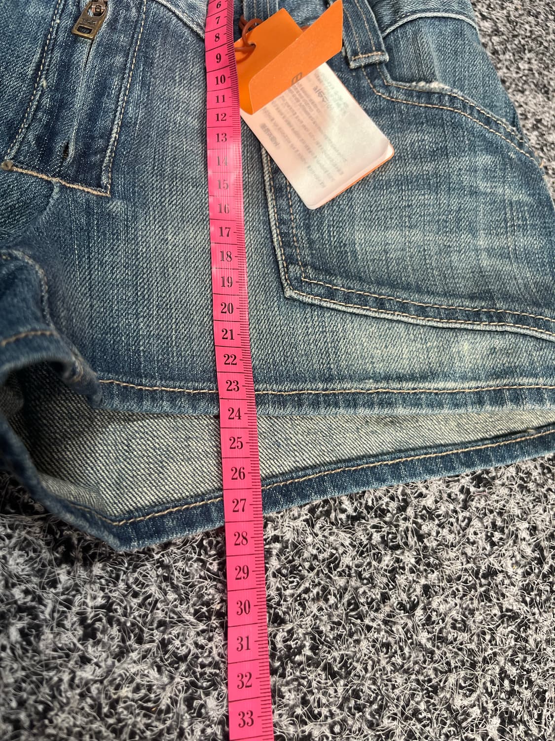 얼진 Earl Jean 데님 숏 반바지 26사이즈 상품이미지6