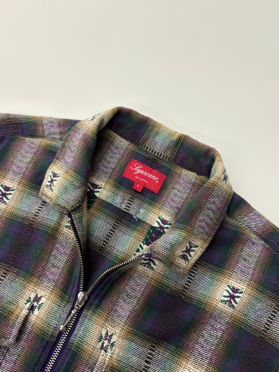 Supreme 슈프림 17fw 플레이드 플란넬 집업 자켓 상품이미지2