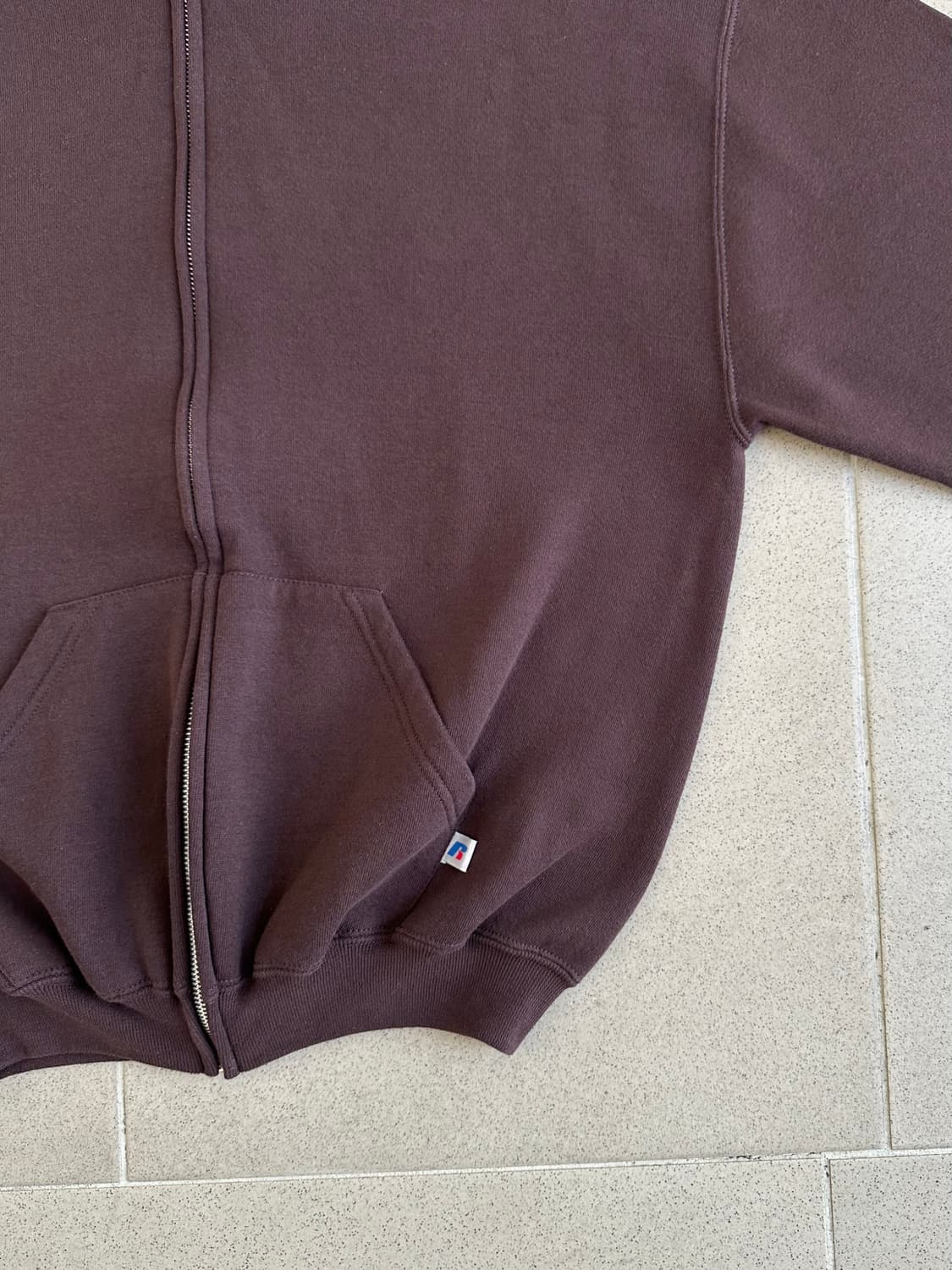 00s 빈티지 러셀 후드집업 브라운 M 상품이미지3