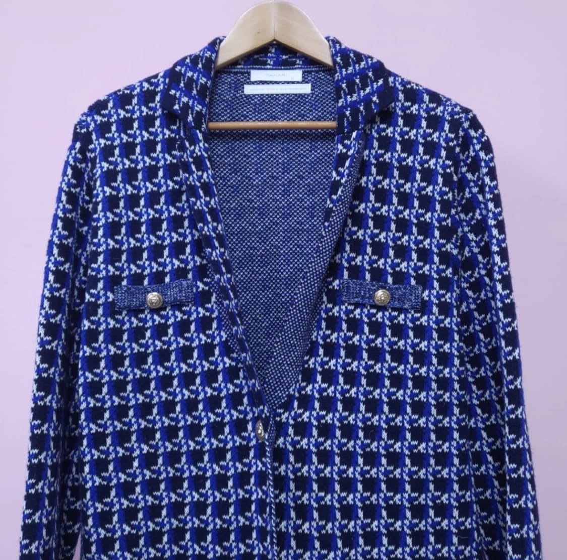 타하리 트위드 니트 자켓 ~77 상품이미지1