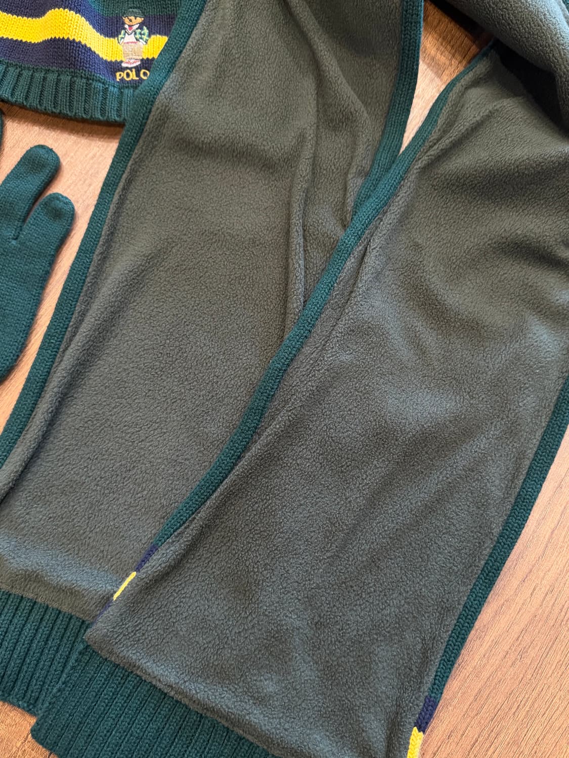 Polo ralph lauren 폴로베어 머플러 비니 글러브 세트 상품이미지3