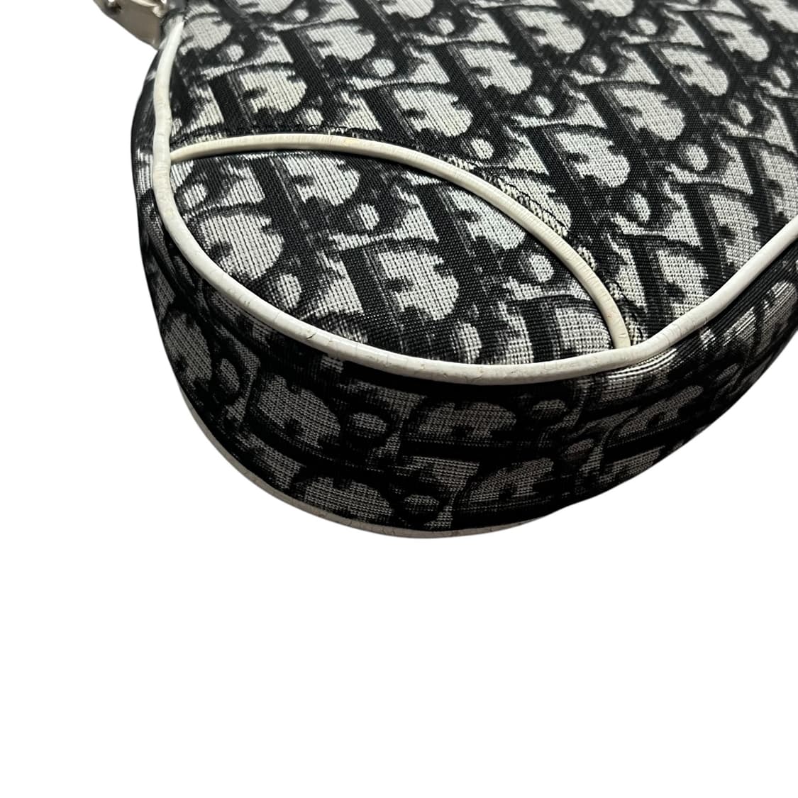 디올 미니 새들백 블랙 오블리크 PVC 상품이미지3