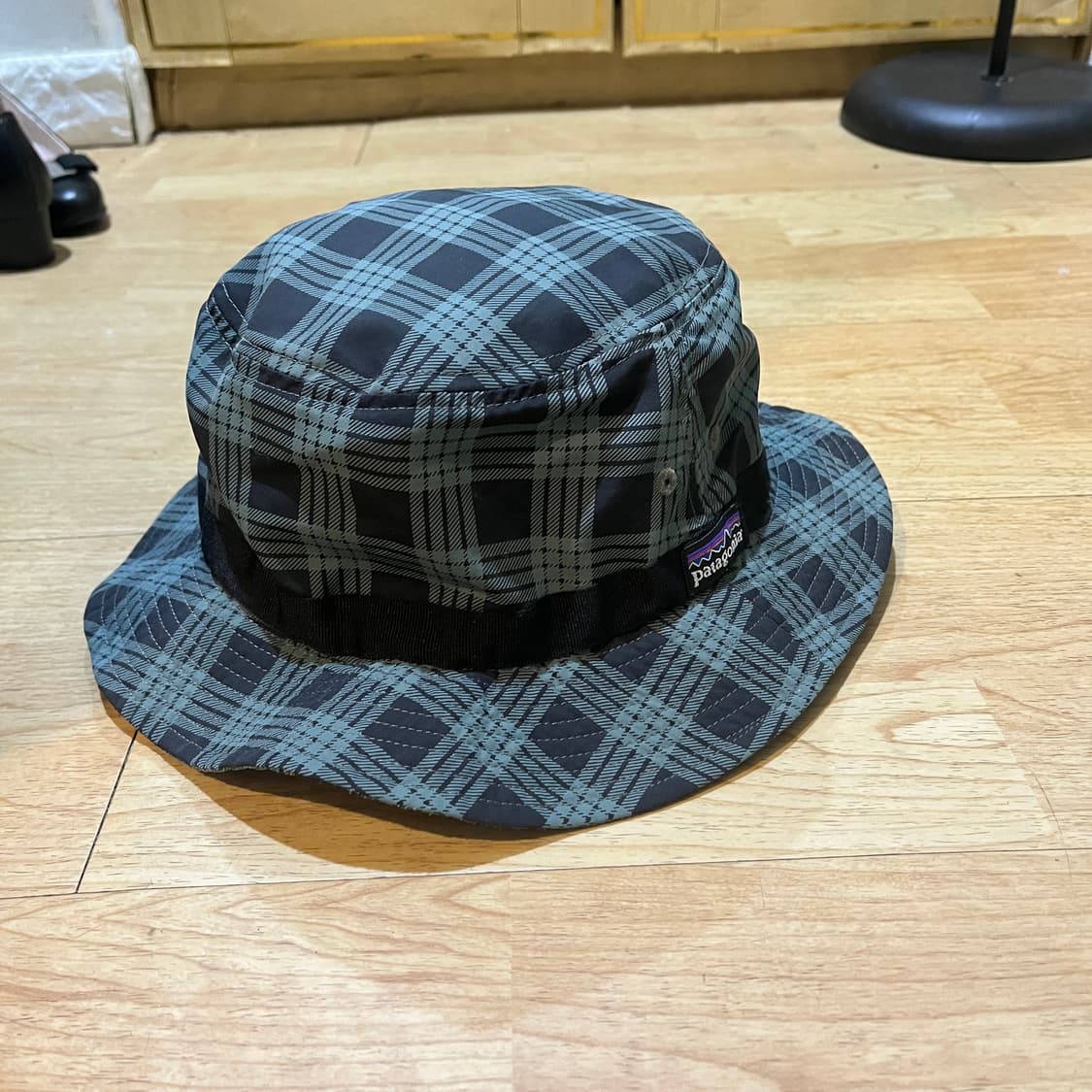 (상태SS,희귀) 파타고니아 체크패턴 기능성 버킷햇 L 상품이미지1