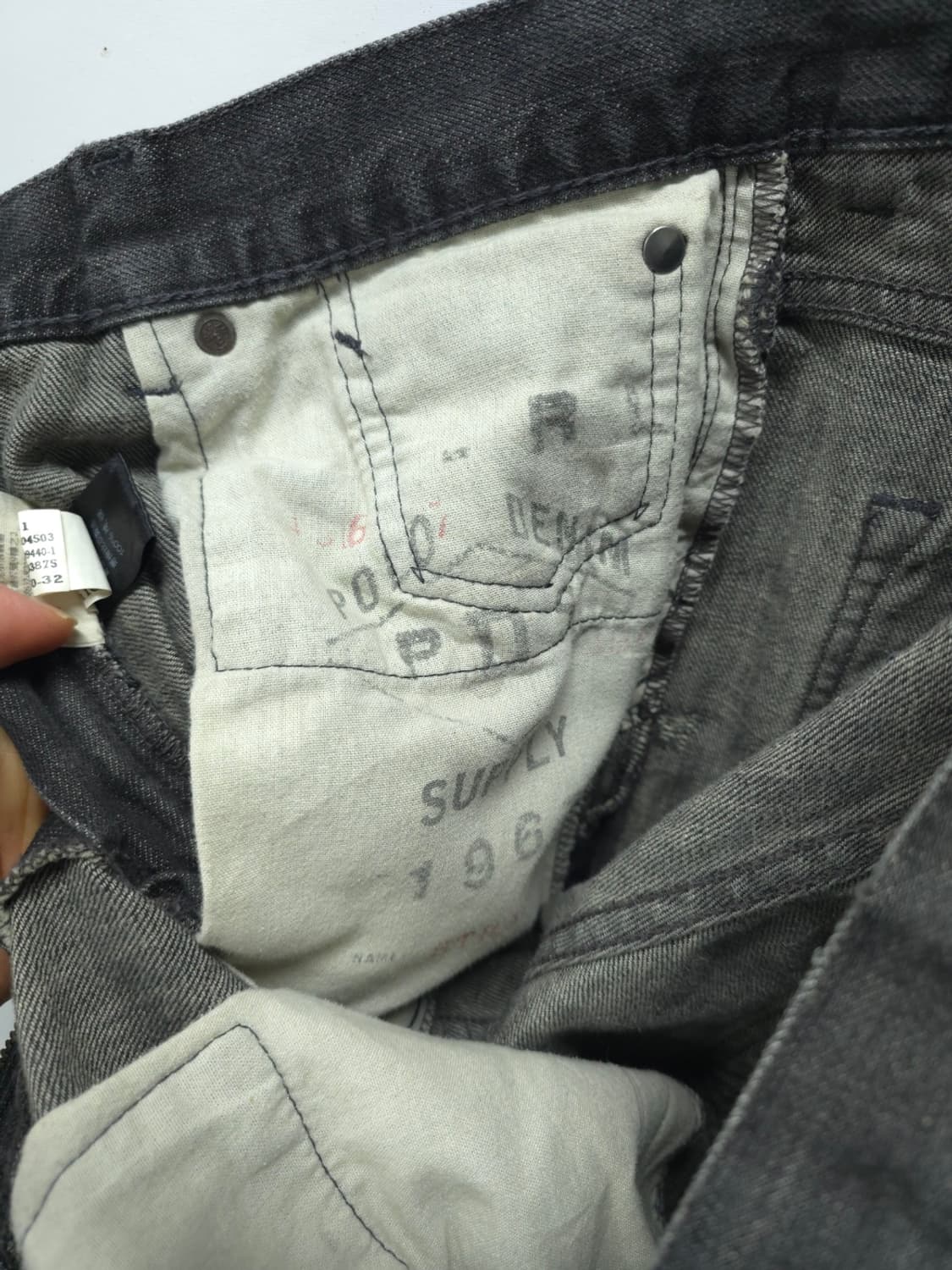 ​데님앤서플라이 랄프로렌 블랙워싱데님 빈티지 스트레이트 팬츠(30~31) 상품이미지10