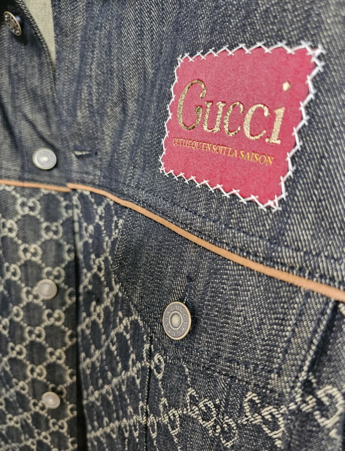 구찌 에코 오가닉 데님 자켓 상품이미지2