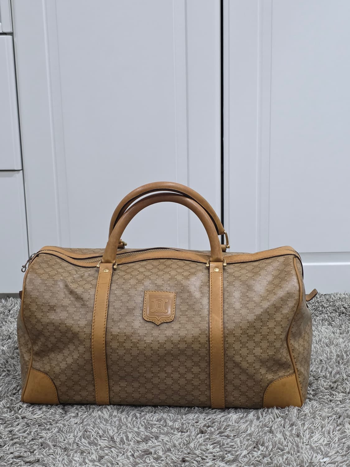 셀린느 CELINE 빈티지 트리오페 마카담 보스턴백 40 상품이미지1