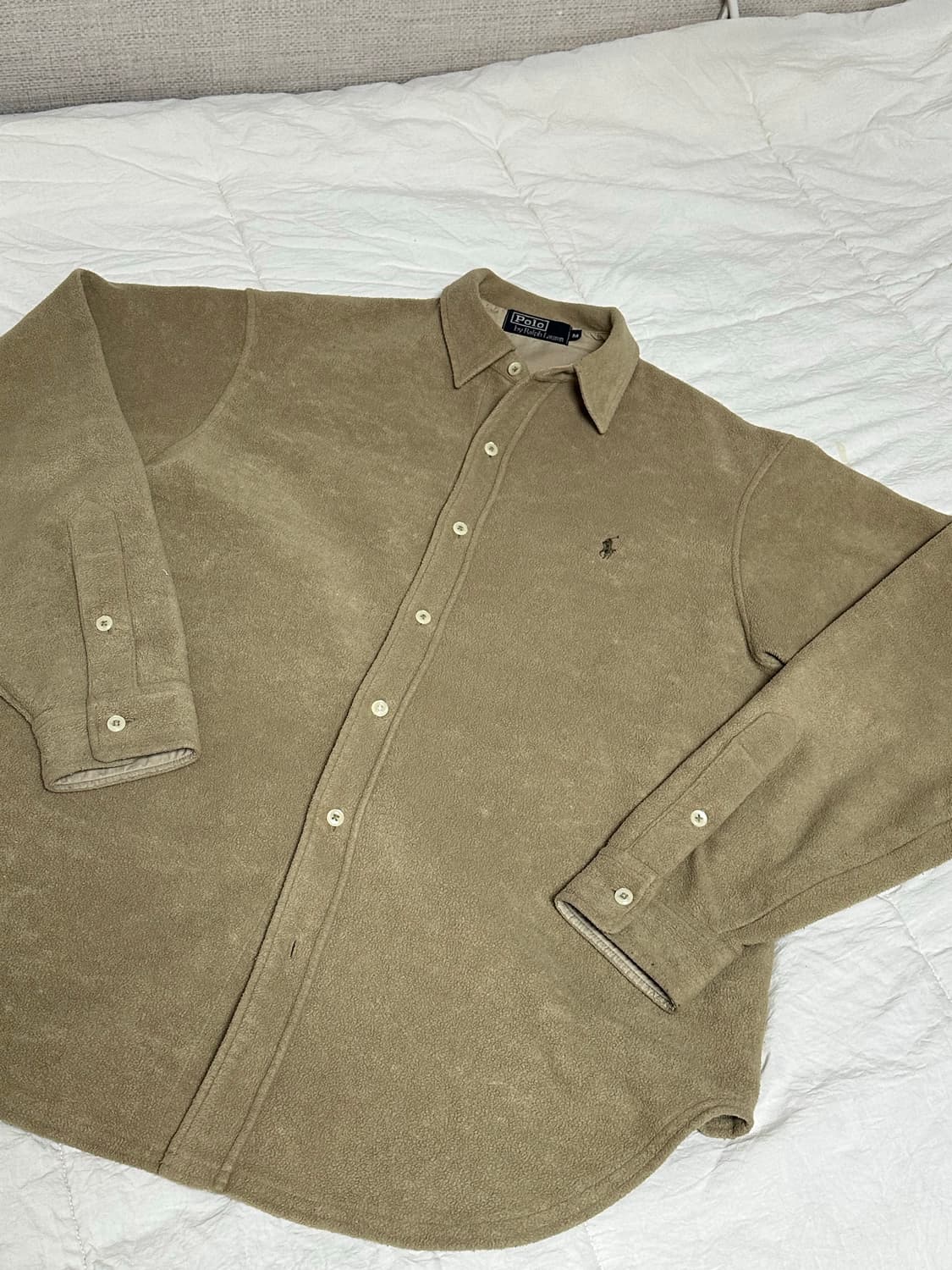 90s JP 빈티지 폴로 플리스 셔츠 라지  상품이미지2