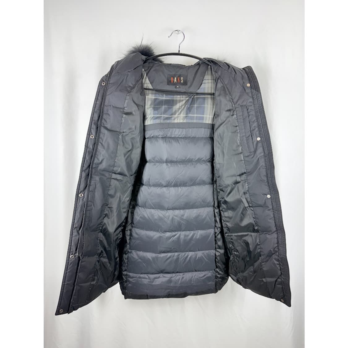 (90) 닥스 우먼스 라쿤퍼 구스다운 롱 패딩 블랙 상품이미지8