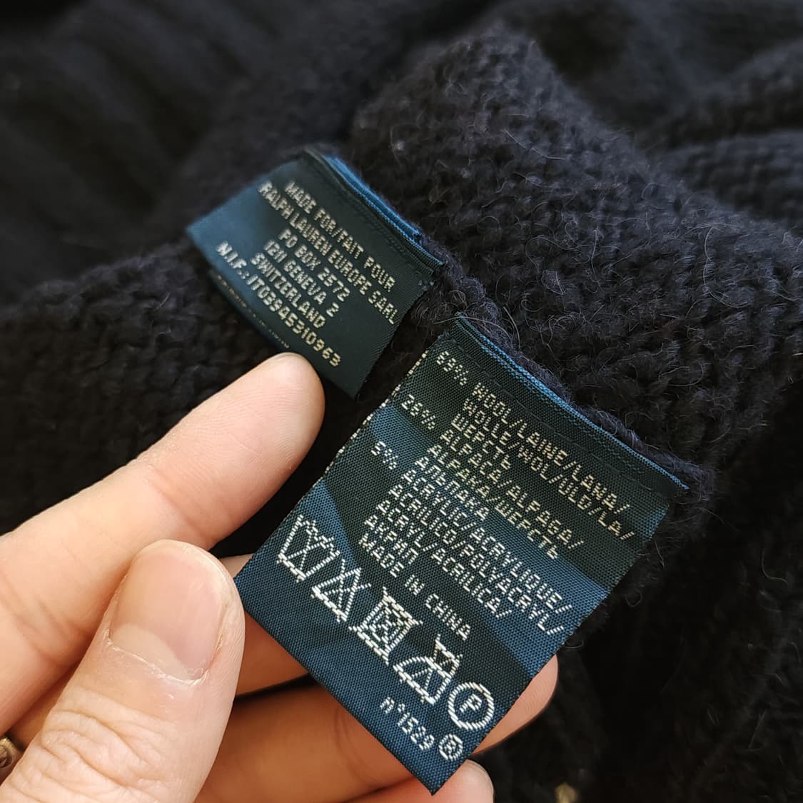 폴로 숄카라 니트 눈꽃 니트 랄프로렌 니트 xxl 폴로 빅사이즈 니트 상품이미지7