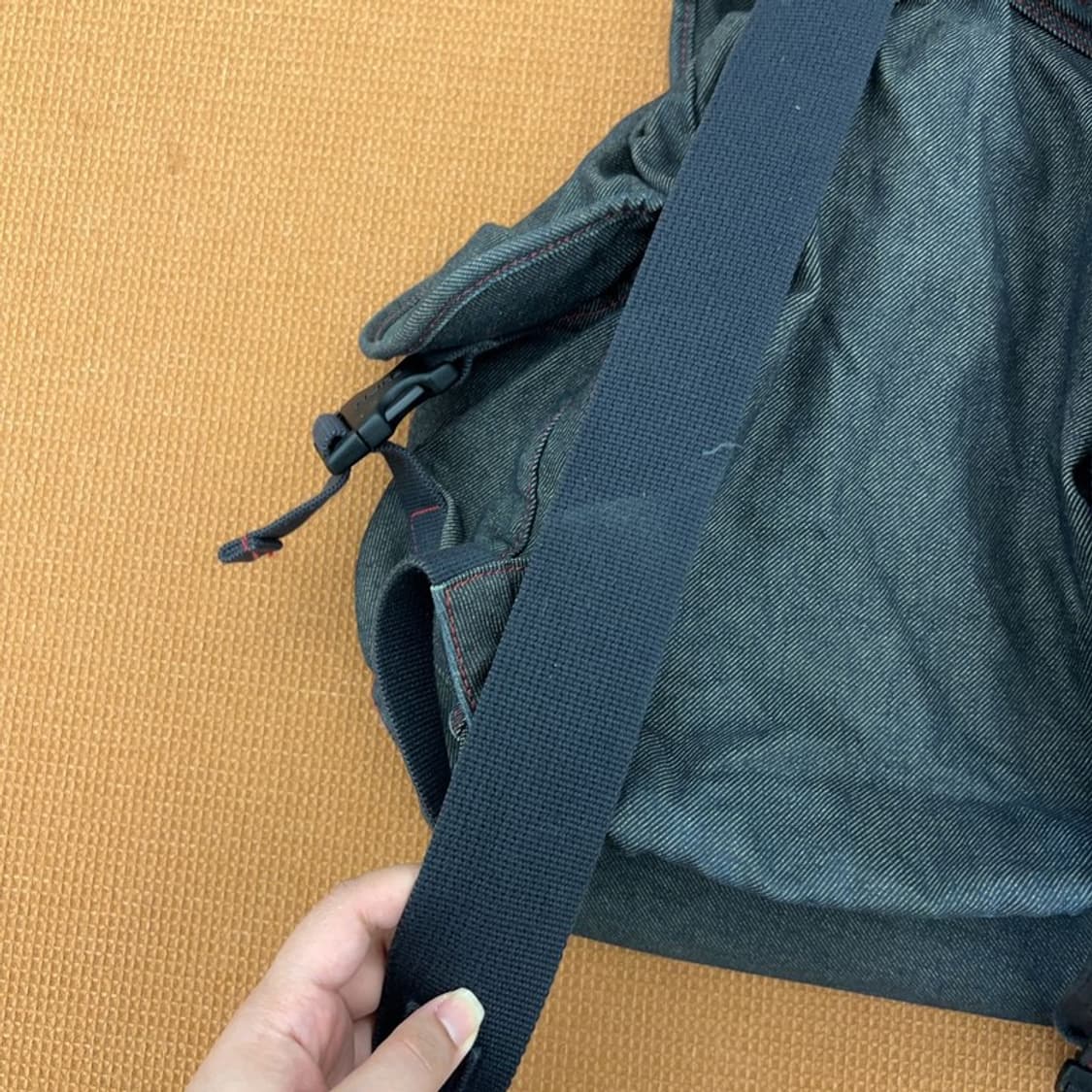 푸부 00s 올드스쿨 데님 백팩 가방 C04547  상품이미지5