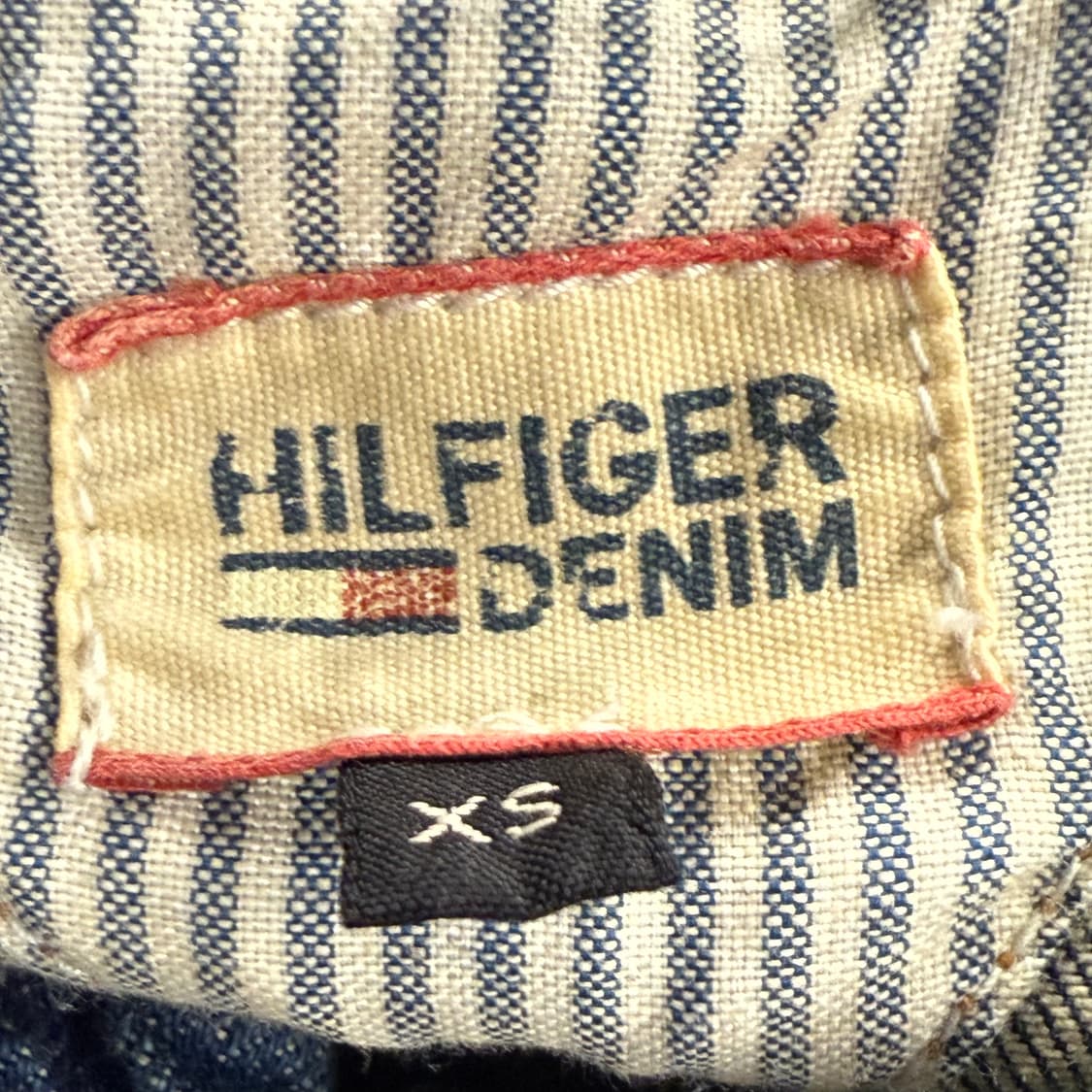 [정품/XS] 타미힐피거 데님 청자켓 데미지 워싱 b8 상품이미지5