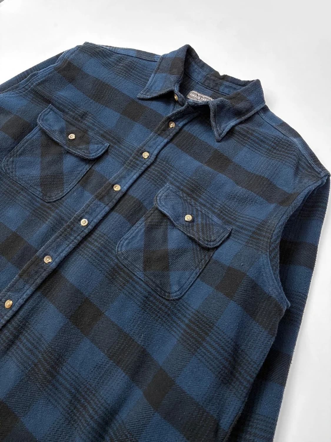 David Taylor 00s USA 플란넬 포켓 셔츠 PN5242 상품이미지2