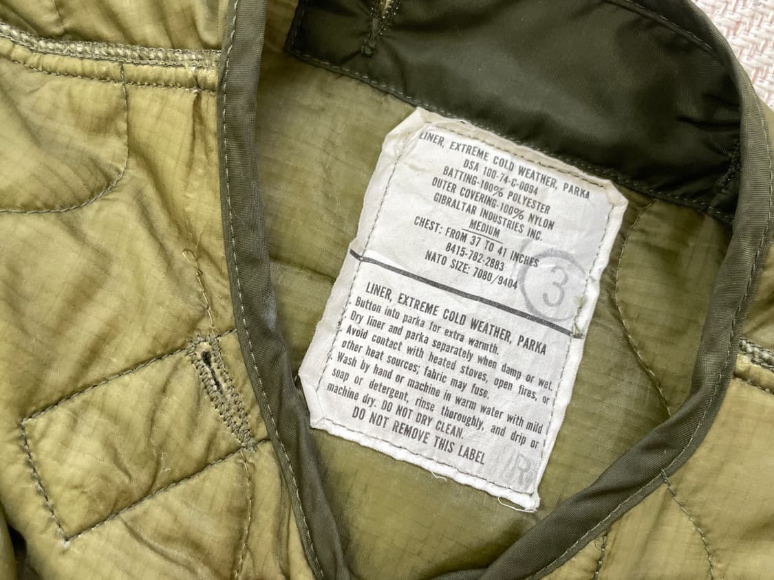 70s og 미군 밀리터리 m-65 라이너 자켓  J04210 상품이미지6