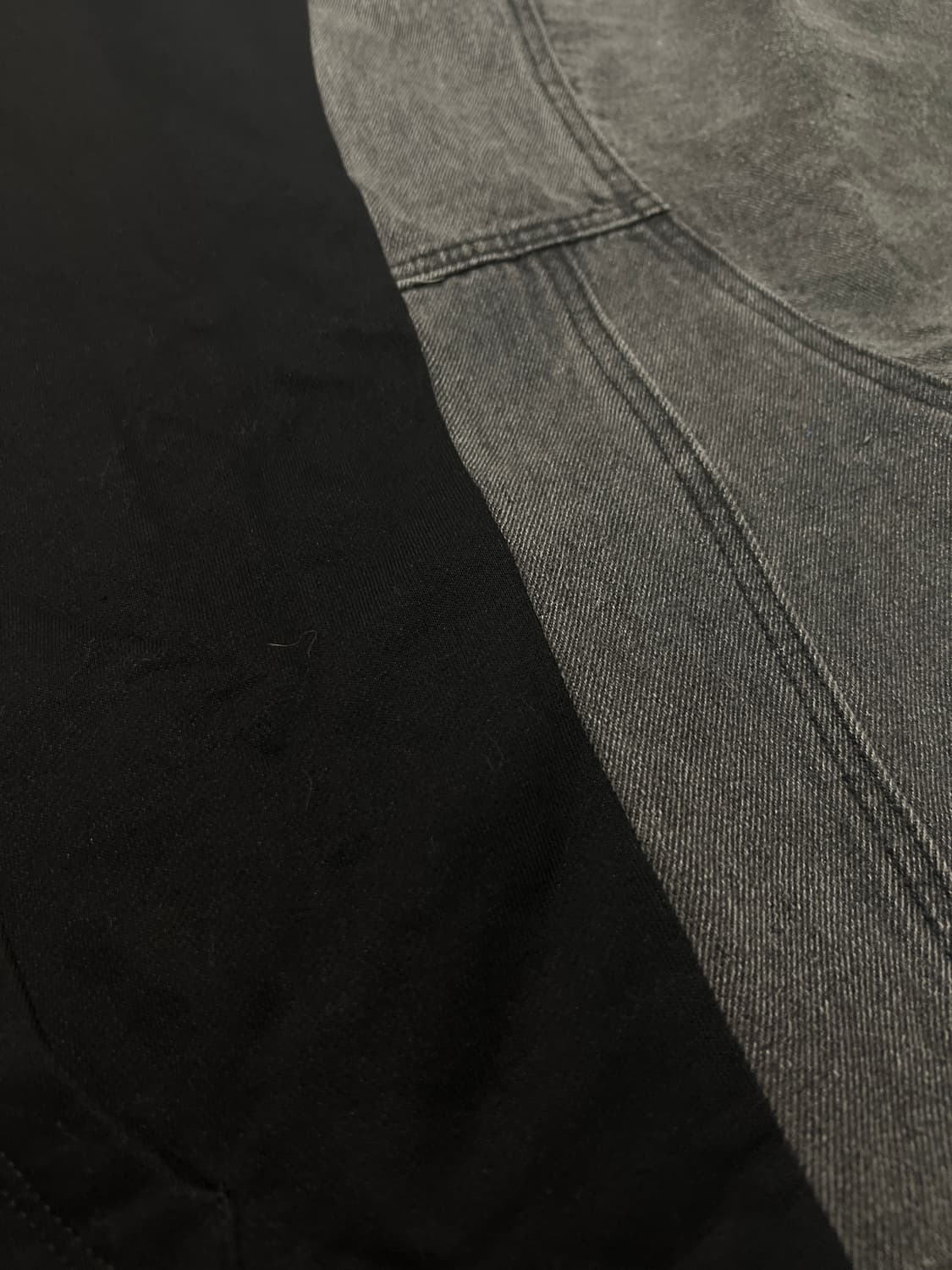 EGOIST Black Denim Hoodie 3XL 상품이미지3