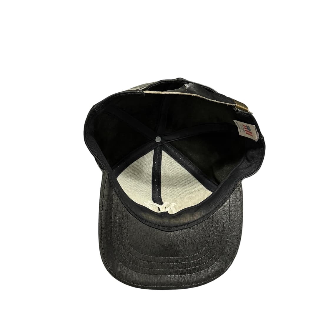 빈티지 90s Yankees 양키스 레더 모자 상품이미지4