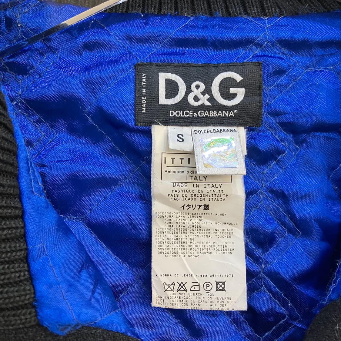 D&G 돌체앤가바나 블랙 울자켓 S 상품이미지2