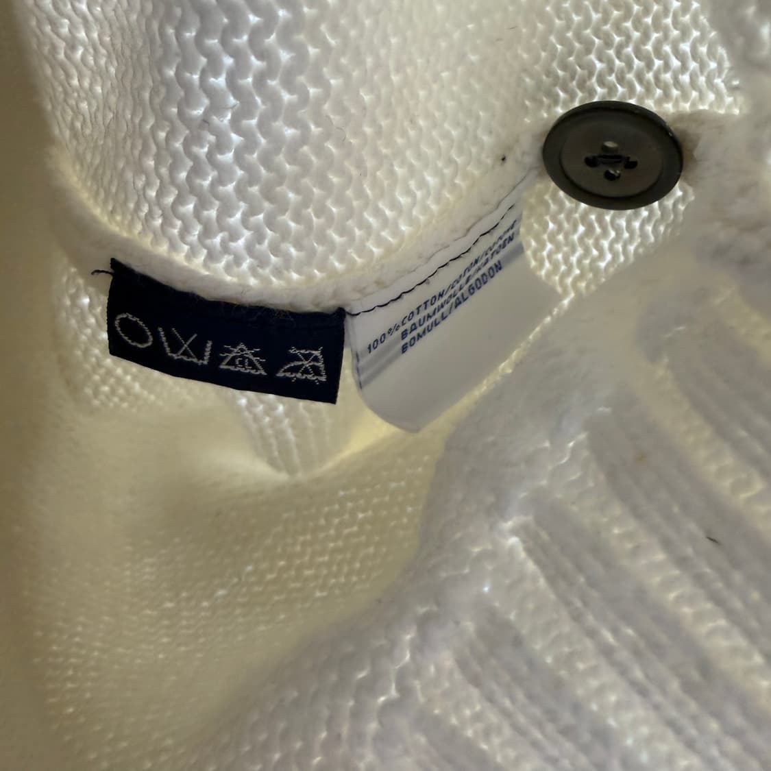 폴로 랄프로렌 아이보리 코튼 가디건 상품이미지5