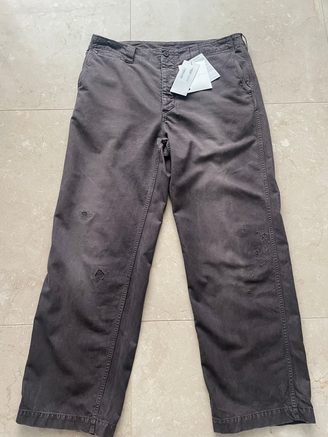 (4) Visvim wide chino crash 비즈빔 치노 크래쉬 상품이미지3