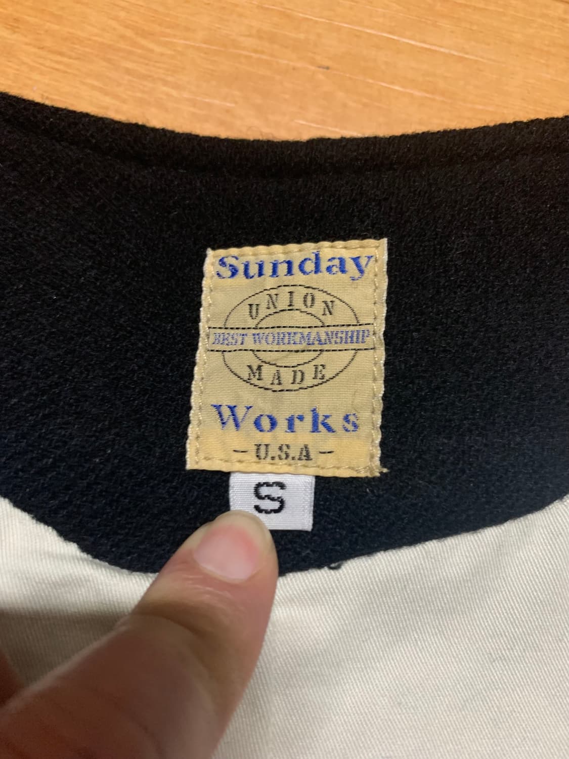 SUNDAY WORKS 선데이 워크 엔지니어드 코트(울/디테일-레더) 상품이미지5