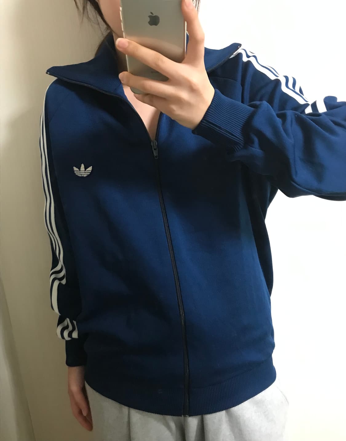 레어 아디다스 80s 서독제 네이비 져지 상품이미지1