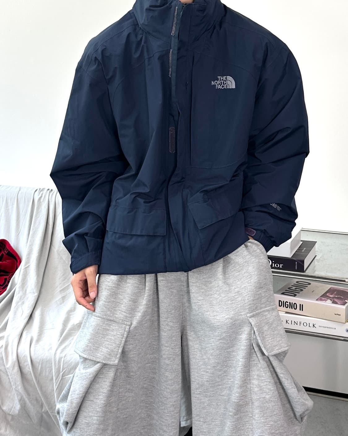 노스페이스 고어텍스 네이비 바람막이 XL 상품이미지2