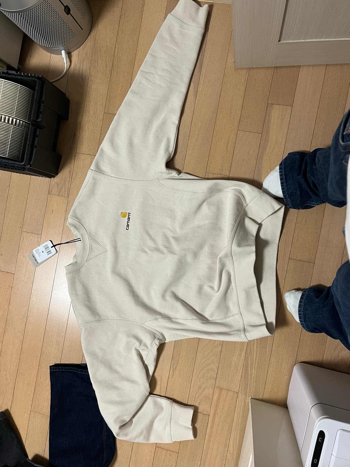 칼하트윕 맨투맨 베이지 m(새상품) 상품이미지1