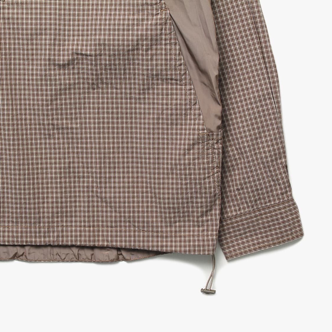  BEAMS "Brown Check Anorak" 상품이미지4