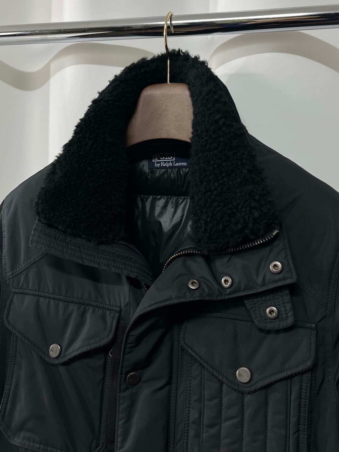 폴로 랄프로렌 말라드덕 시어링 보머 매키노 다운 필드자켓 상품이미지4