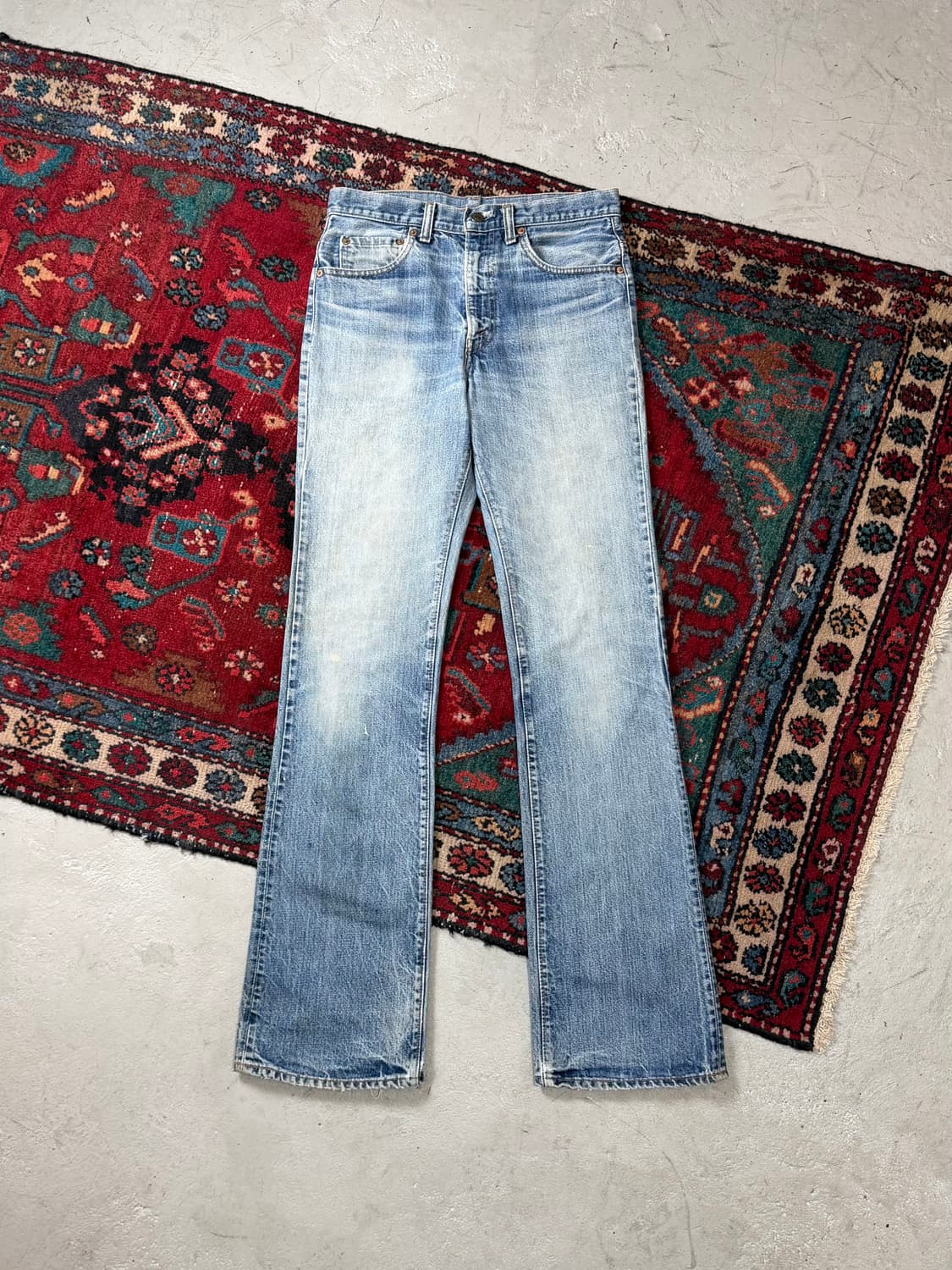 80’s USA 빈티지 리바이스 517 오렌지탭 부츠컷 체인스티치 상품이미지2